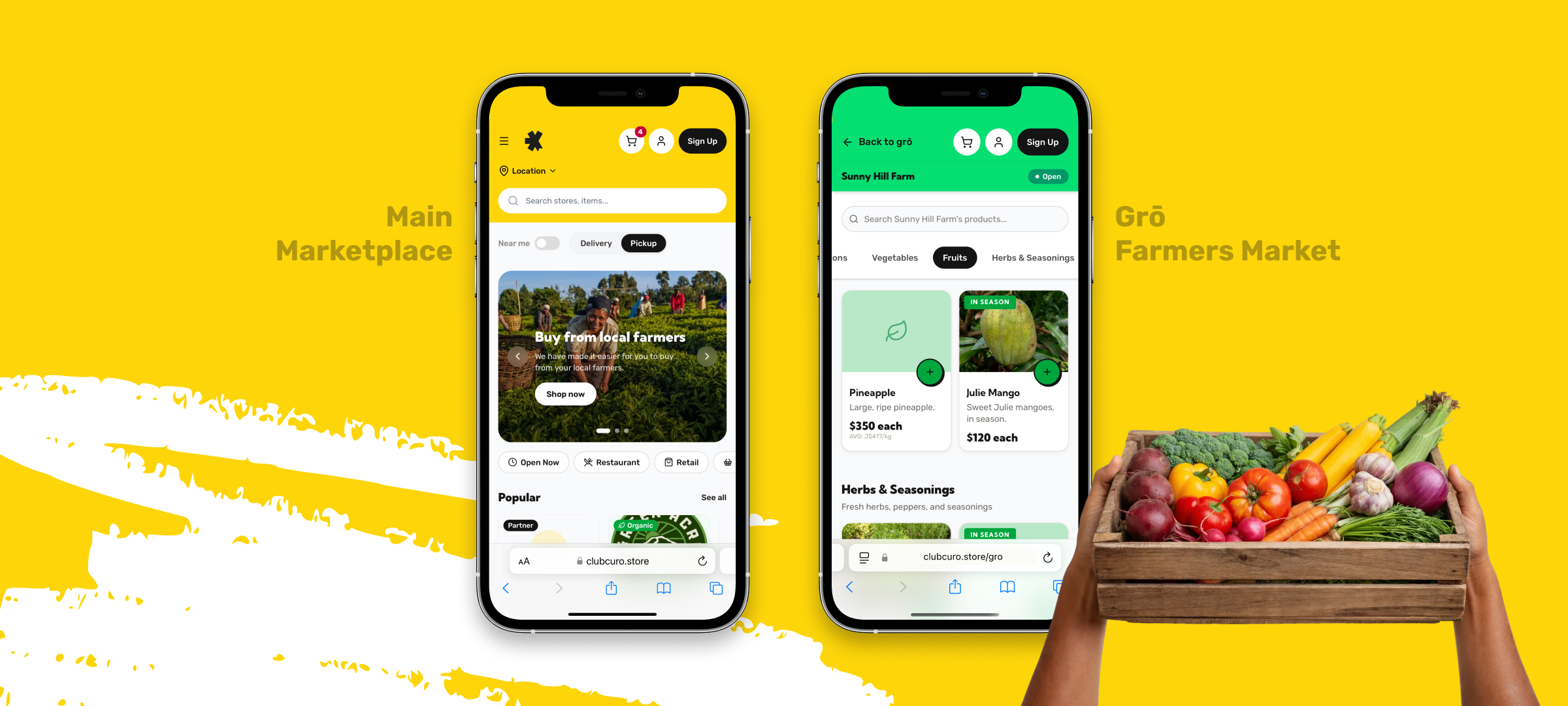 Homepages for curo and grō
