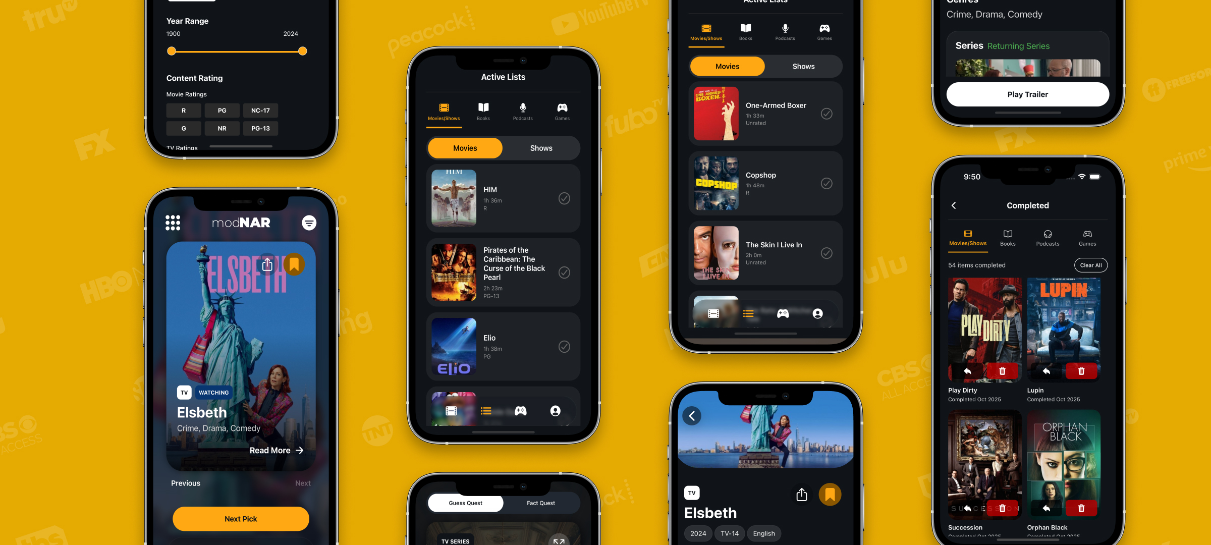 Multiple images of the application
